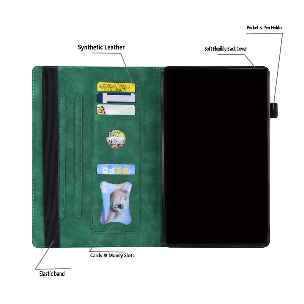 Vỏ Bao Da PU Máy Tính Bảng Nắp Lật Có Khóa Kéo Và Giá Đỡ 5G Cho Xiaomi Redmi Pad 2022 10.61 "VHU4254IN 10.6inch