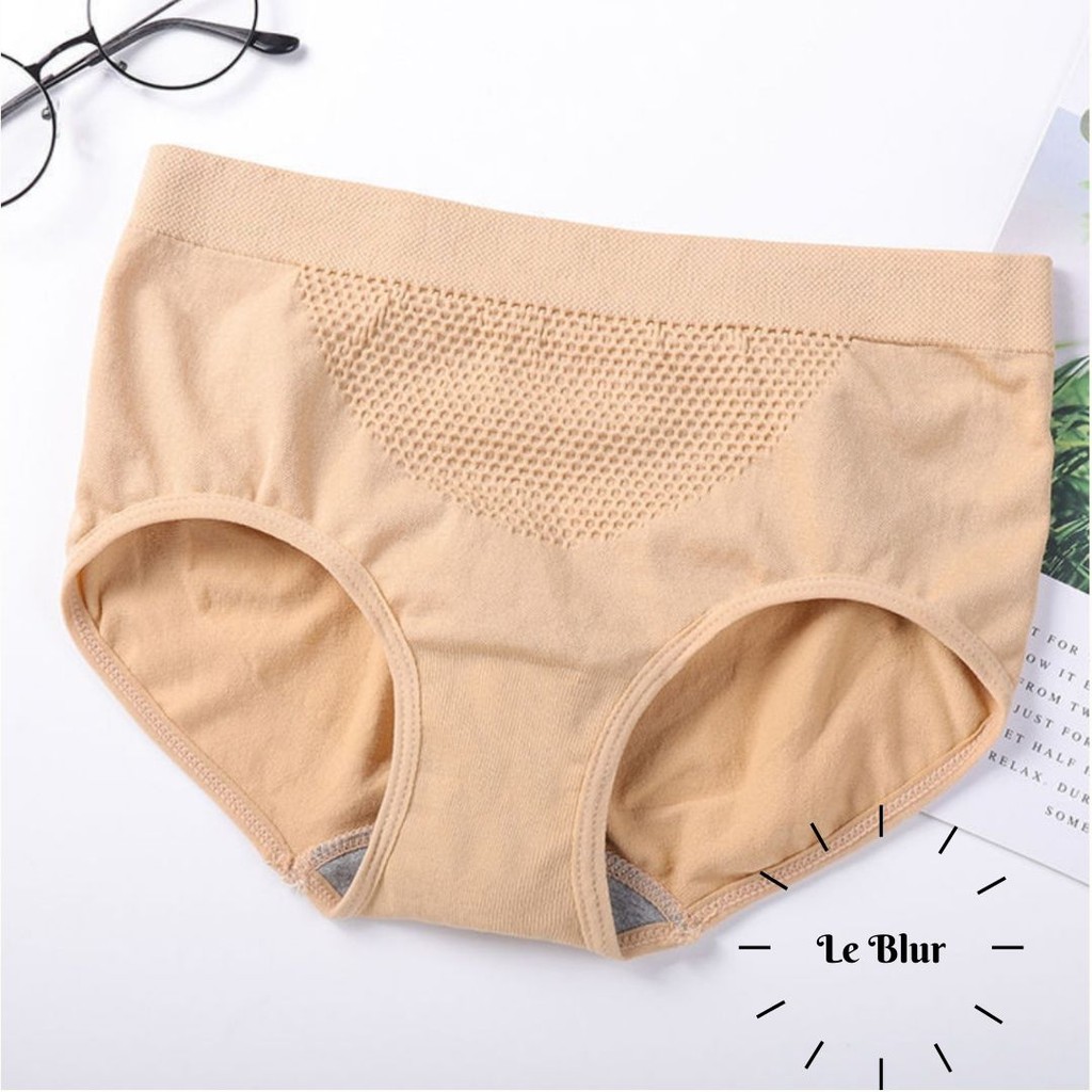 Quần lót nữ cotton túi zip, chất mịn gen nhẹ bụng dưới, chip kháng khuẩn thông hơi, leblur