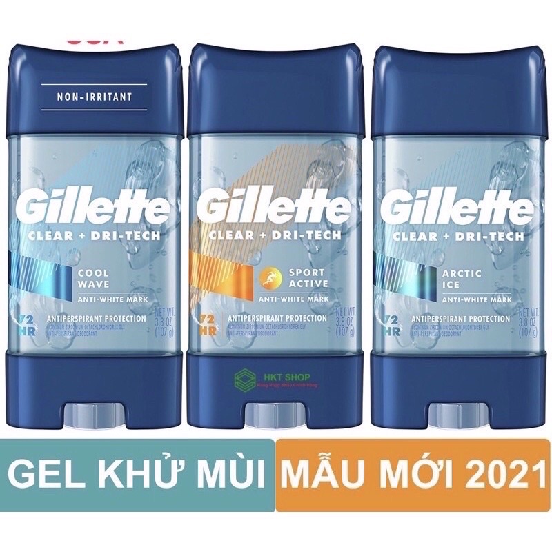 Lăn Khử Mùi Gillette Mỹ Dạng Gel 107g