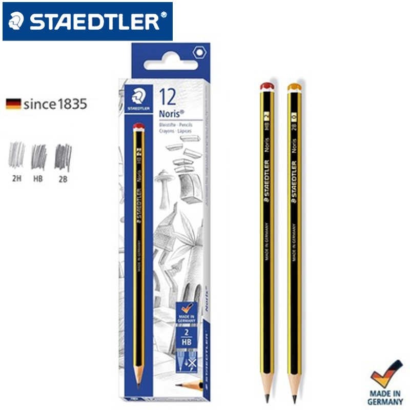 Hộp 12 cây bút chì Đức Staedtler 120 HB/2B - hàng chính hãng I Tặng 01 gọt chuốt chì