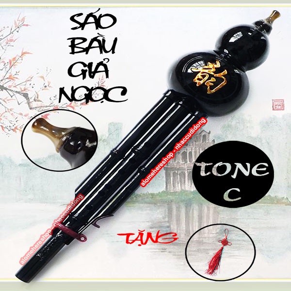 Sáo Bầu Nhựa Đen Có Bè Tone C Có Clip Thực Tế
