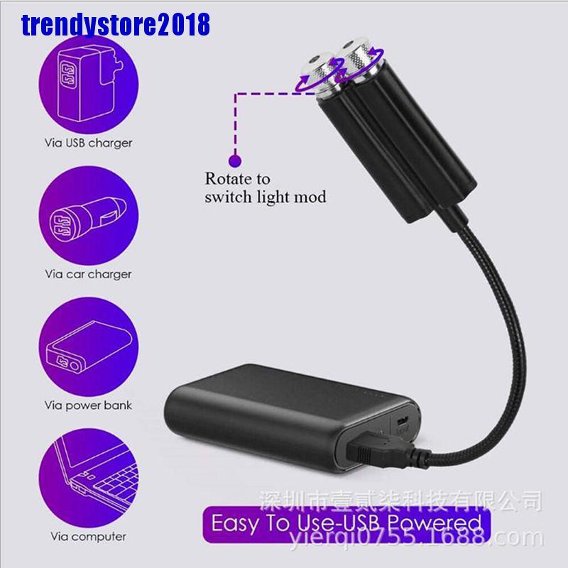 [tre] Đèn LED Chiếu Ánh Sáng Bầu Trời Đầy Sao Gắn Nóc Xe Hơi Galaxy