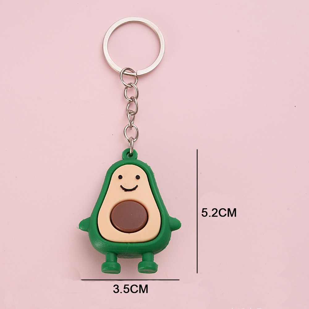 Móc khoá cặp đôi hình quả bơ xinh xắn dễ thương