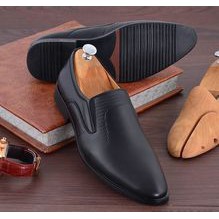 Giày da nam cao cấp giày tây nam da bò thật 100% không dây lịch lãm cá tính - Mã GLN01
