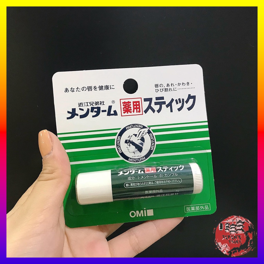 Son dưỡng môi OMI Nhật Bản cho da khô nứt nẻ Omi Brotherhood Menturm Medicated Stick With Menthol 4g