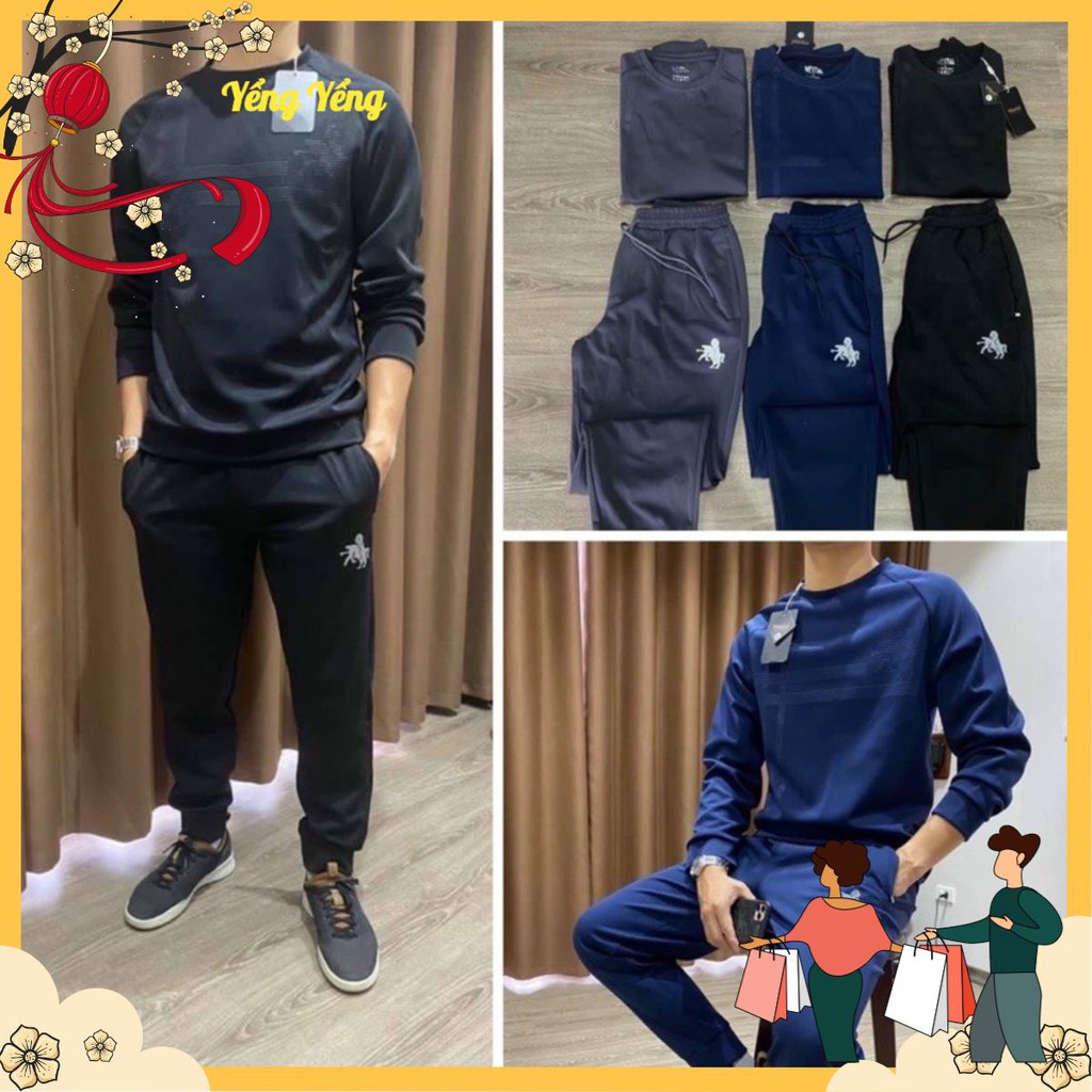 BNAM0001 - BỘ THỂ THAO NAM CHUI IN NGỰA CHÌM