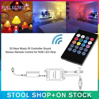 Ready stock❤✯ 20 keys music voice ir controller sound sensor remote control for rgb led strip ✯❤