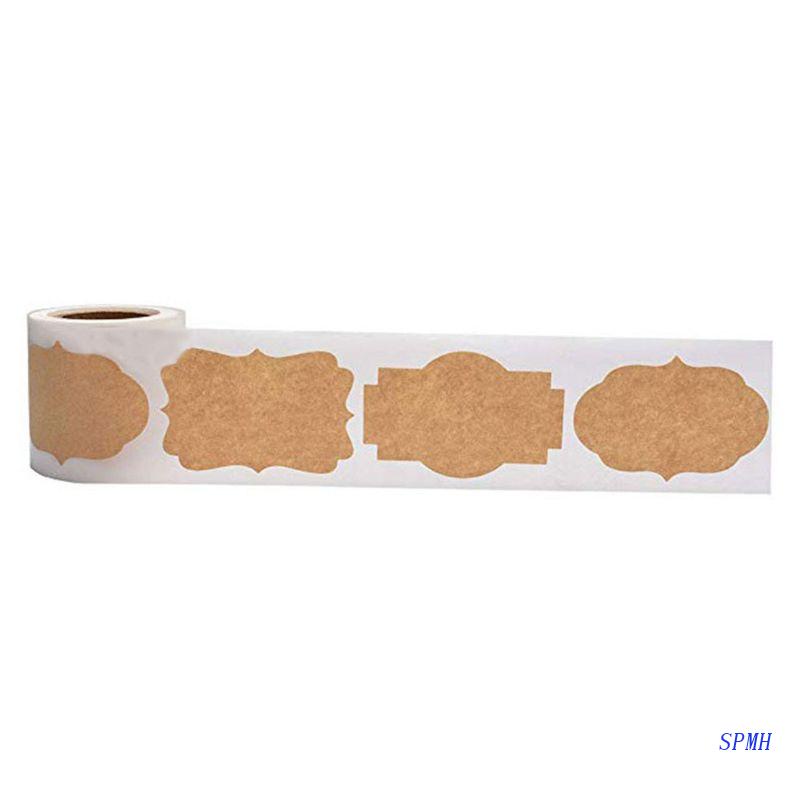 Bộ 300 Nhãn Dán Lọ Thủy Tinh Mason Tự Nhiên Dùng Trang Trí Bánh