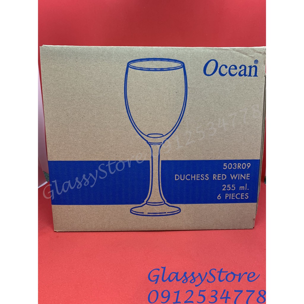 Ly (cốc) rượu vang thủy tinh Ocean Duchess Red Wine – 1503R09 – 255ml (Hàng nhập khẩu Thái Lan chính hãng)