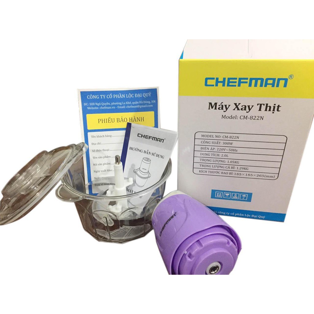 Máy xay thịt Chefman CM-822N