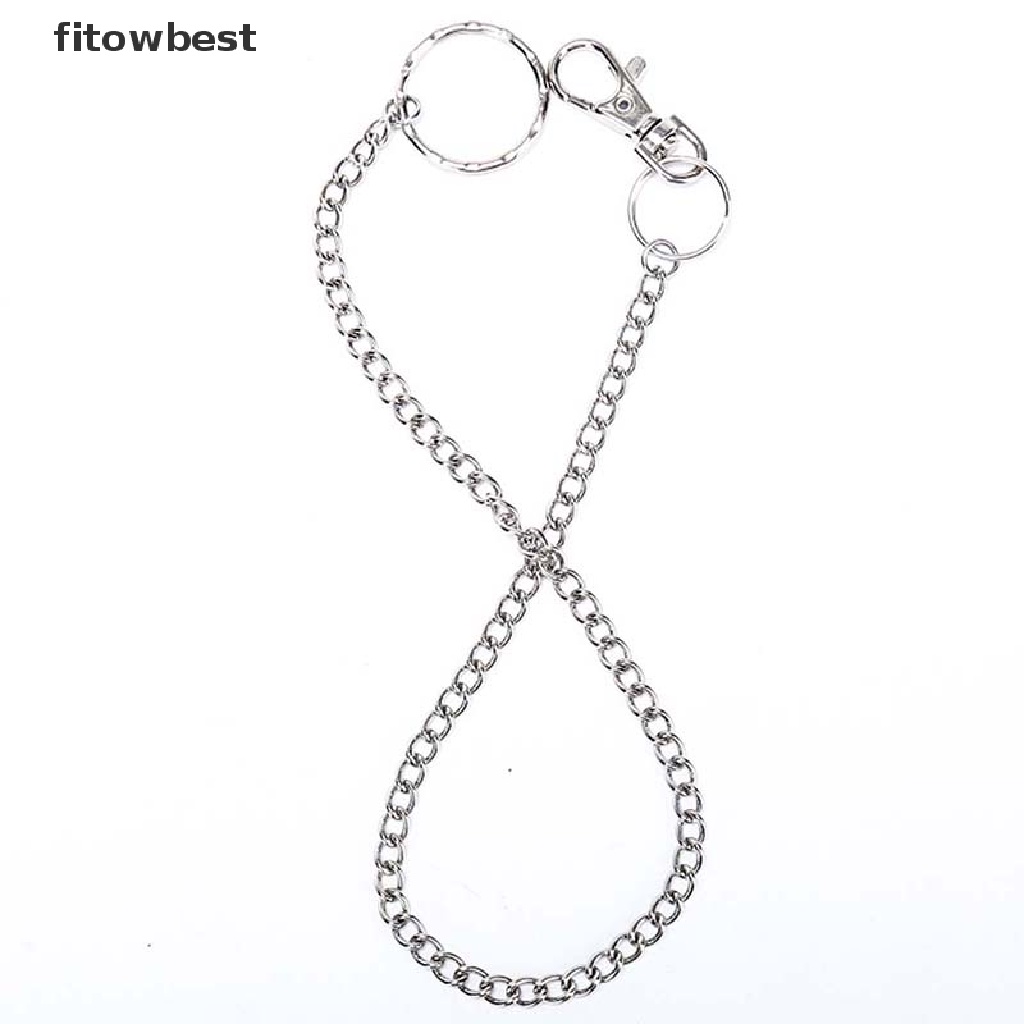 Ftvn Móc Khóa Dây Xích Kẹp Thắt Lưng 38cm Phong Cách Punk Jean QDD