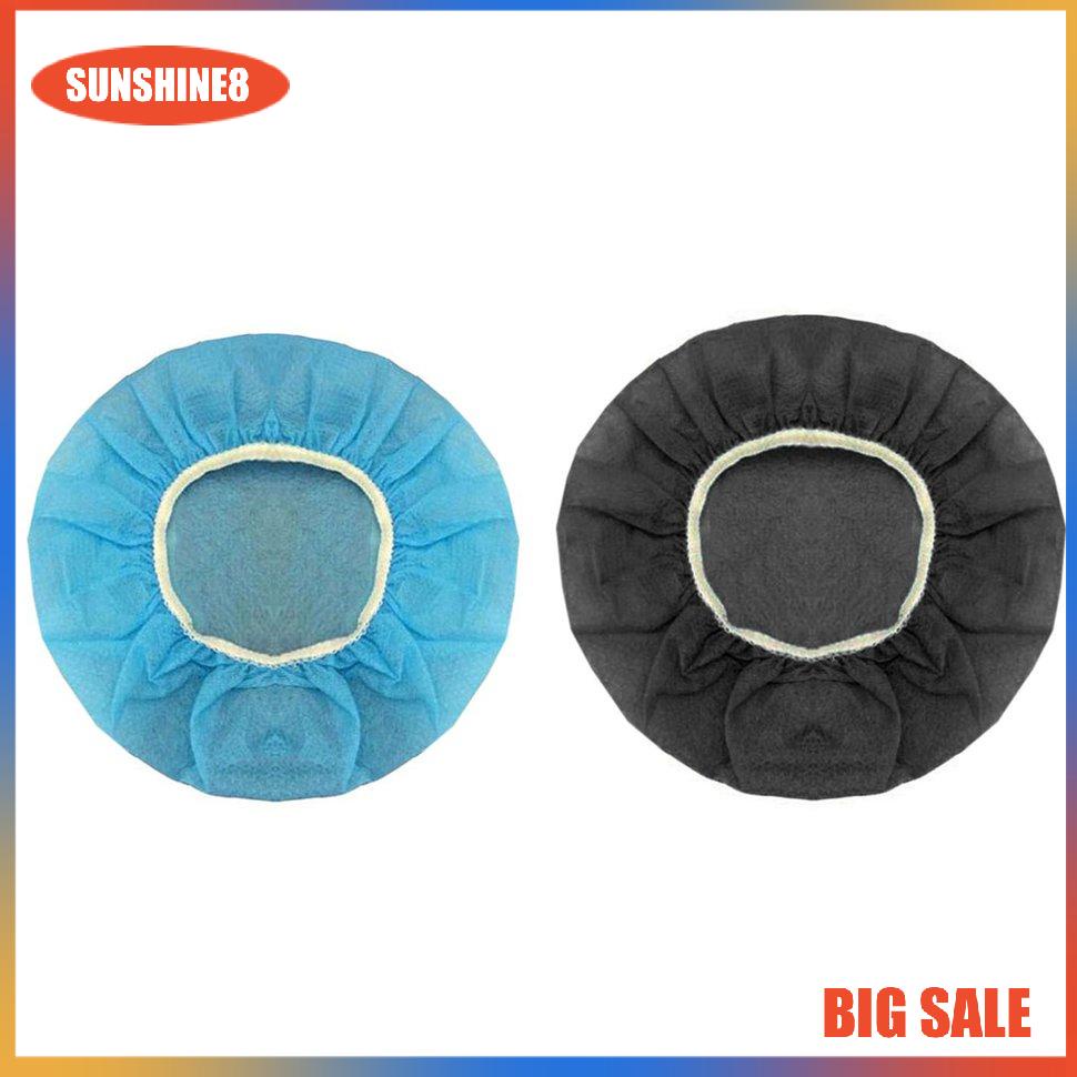 【SUN】100 Pcs/set Disposable Headphone Cover Sweatproof Stretchable Ear Pad
