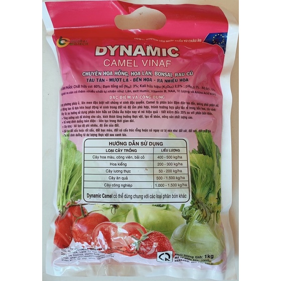 Phân bón hữu cơ Dynamic Organic 3-4-3 (Nhật Bản) - Tốt cho mọi loại cây trồng (1kg)