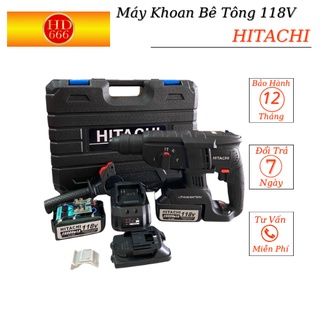 Máy khoan bê tông dùng pin hitachi 199v 3 chức năng khoan đục khoan bê tông hàng cao cấp