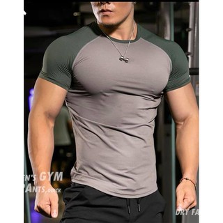 Áo tập gym nam thun co dãn 4 chiều, Áo gym nam ôm body [Donomi]