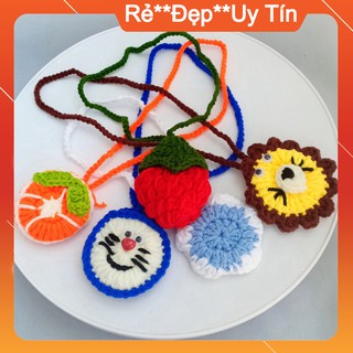 Túi len đựng tỏi handmade cho bé trai, bé gái hình thú, hình quả  ngộ nghĩnh Doli Shop