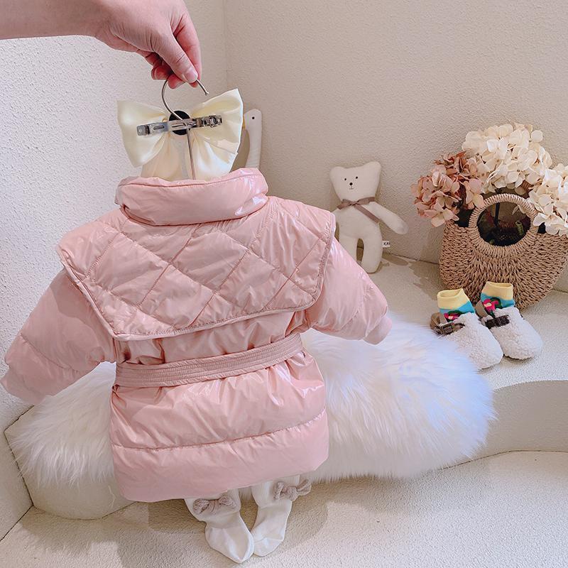Áo Khoác Độn Bông Dày Dặn Phong Cách Phương Tây Thời Trang Mùa Đông Hàng Mới 2021 Dành Cho Bé Gái HCH6