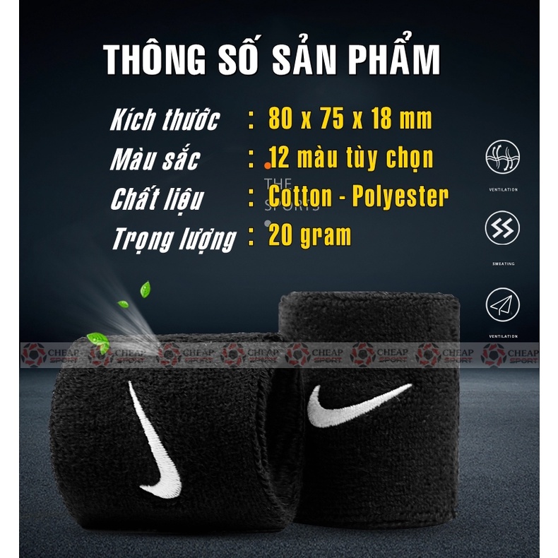 Băng Cổ Tay Thể Thao Nam Nữ Thấm Mồ Hôi Khi Chơi Tennis, Cầu Lông, Bón