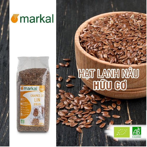Hạt Lanh Hữu Cơ / ORGANIC / Hạt Lanh Vàng Hữu Cơ Markal 500 gr, Nhập Khẩu Pháp[Date 02/2022] | BigBuy360 - bigbuy360.vn