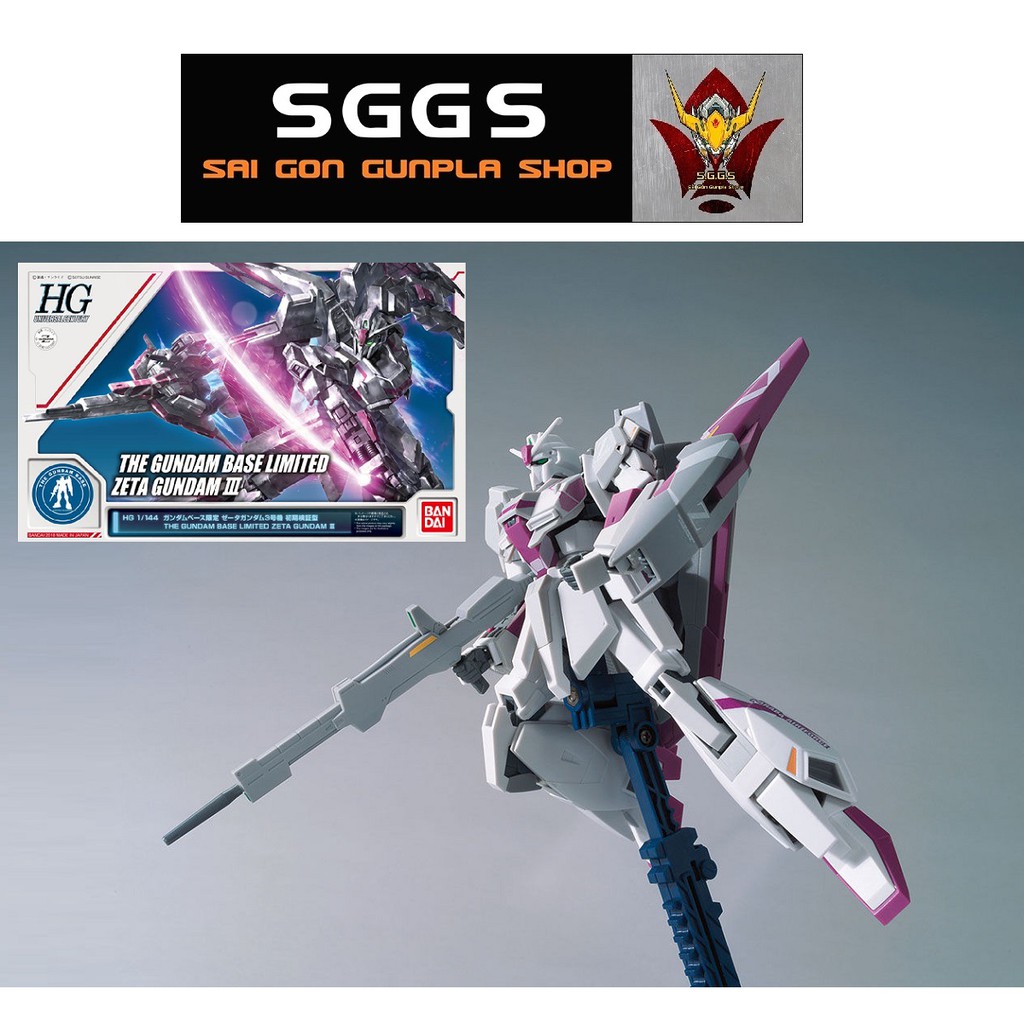 Mô Hình Lắp Ráp HG Zeta 3 The Gundam Base Limited Gundam Bandai 1/144 HGUC UC Đồ Chơi Anime Nhật