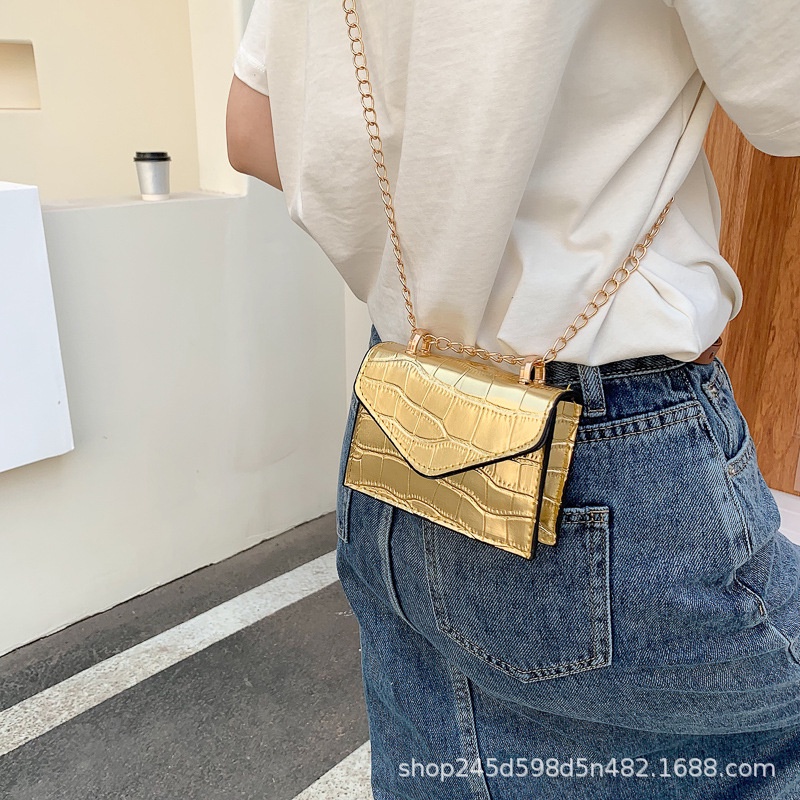 Túi Đeo Vai Hình Vuông Cỡ Nhỏ Họa Tiết Vân Đá Kiểu Âu Mỹ retro Thời Trang Mùa Xuân Cho Nữ 2022