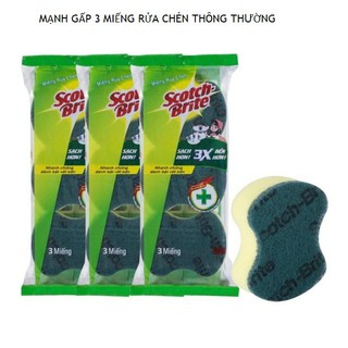Miếng rửa chén Siêu mạnh Scotch-Brite - công nghệ hạt nổi