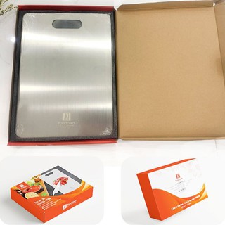 [HÀNG CHÍNH HÃNG] THỚT INOX 304 CAO CẤP FOODCOM - 33 x 23CM - 30 x 20CM