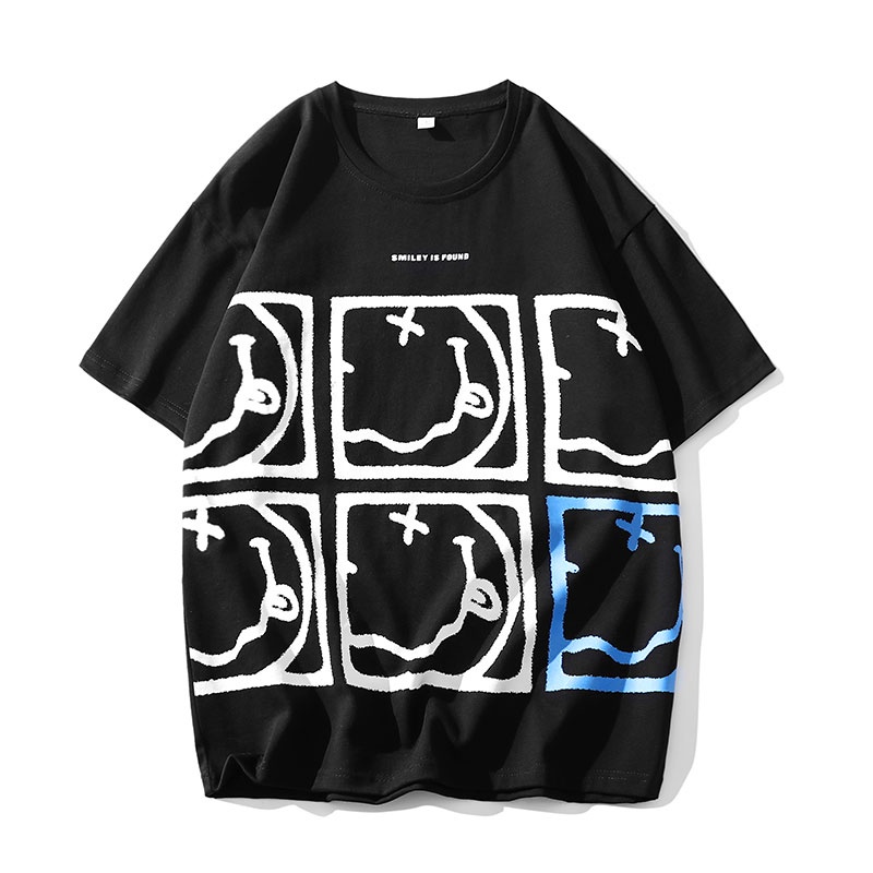 Áo Thun Tay Ngắn Cổ Tròn In Họa Tiết Thời Trang Cho Nam