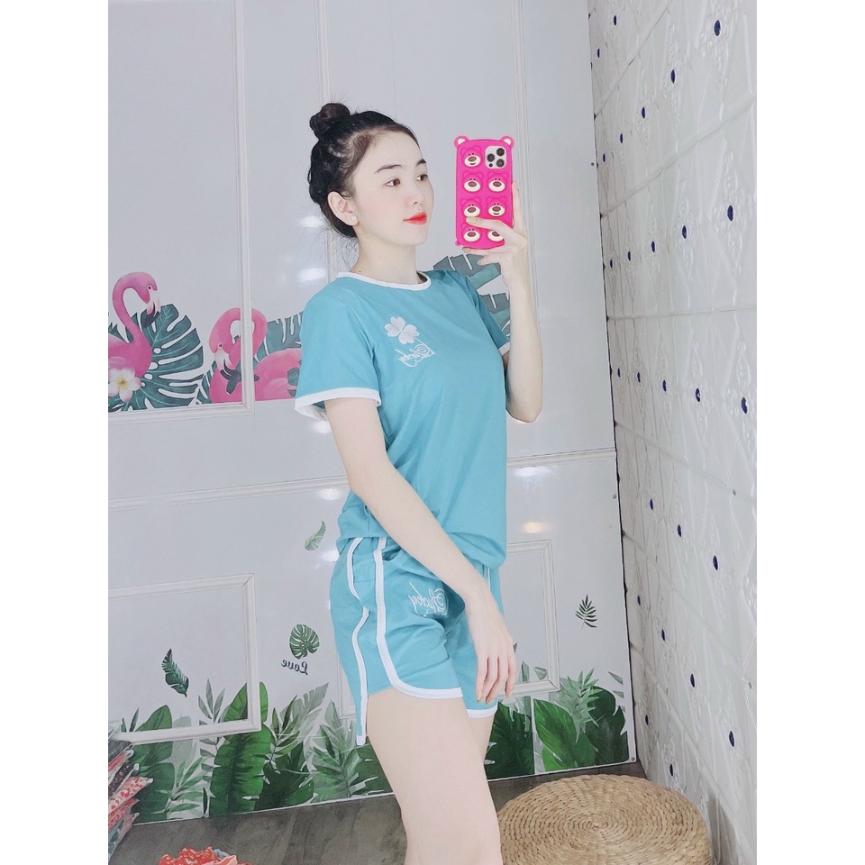 FREESHIP-Bộ đồ đùi nữ hoa cúc (40-60kg)
