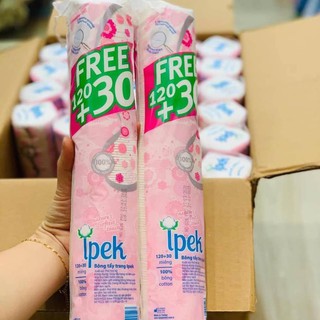 Bông Tẩy Trang IPEK 130 Miếng 100% Cotton