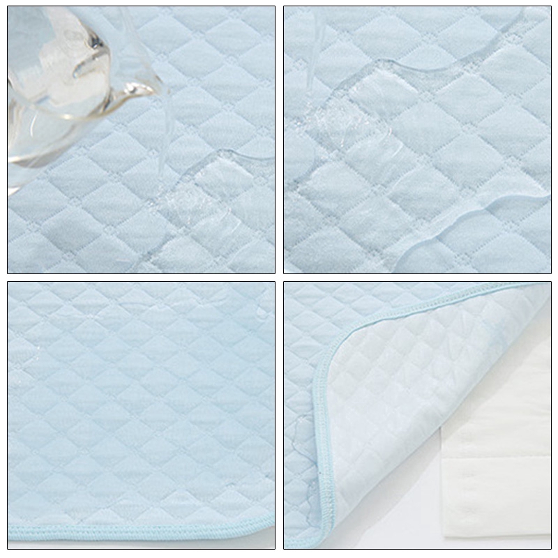 [Hàng mới về] Thảm lót vải cotton chống thấm nước thoải mái dành cho bé