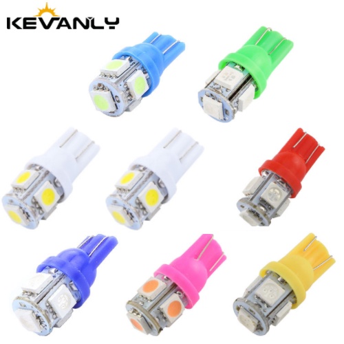 Bộ 10 Đèn Led Kevanly W5W T10 5 Smd 5050 Led 194 168 Gắn Xe Hơi Đa Năng