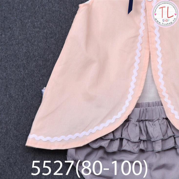 Thời trang trẻ em - Bộ quần áo ngắn tay xinh xắn cho bé gái - bộ bé gái