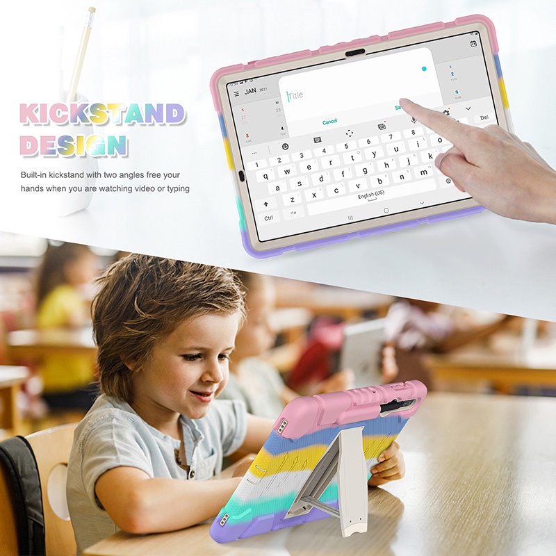 Bao da máy tính bảng chống sốc cho Samsung Tab S8 Plus X800 X806 S7 Fe T730 T735 T736 T733 S7 Plus T970 T975 12.4inch