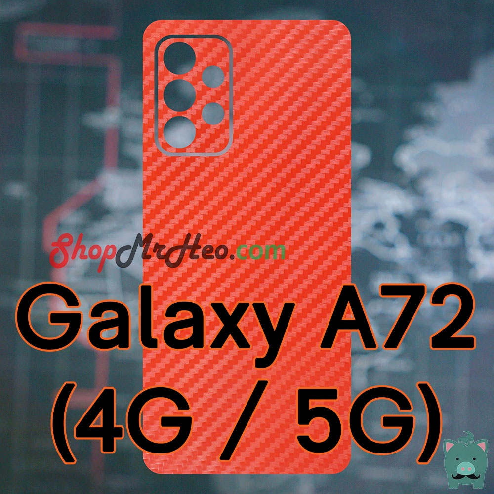 Dán Skin Màu Mặt Sau Lưng Nhôm Xước Samsung Galaxy A72 5G - A72 - A52 5G - A52s - A52