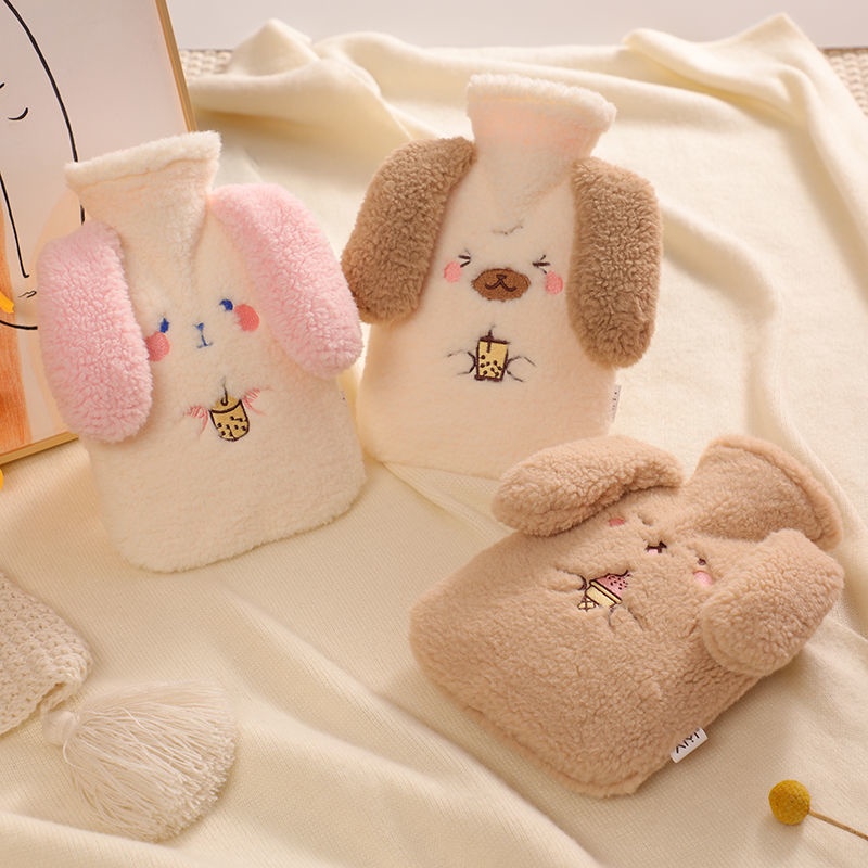 Túi Chườm Nước Nóng Dày Dặn Giữ Ấm Chống Nổ Họa Tiết Dễ Thương