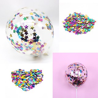 (XẢ KHO) 50g SEQUIN SAO TRANG TRÍ BÓNG BAY, KIM SA TRÒN CHO VÀO BONG BÓNG, PHỤ KIỆN BÓNG