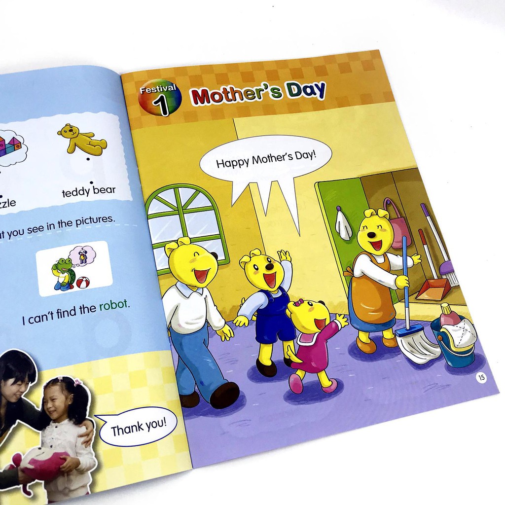 Sách - Happy World - Tiếng Anh Cho Trẻ Em - 3b (Bộ 2 quyển, 1 sổ tay, 1 đĩa DVD)