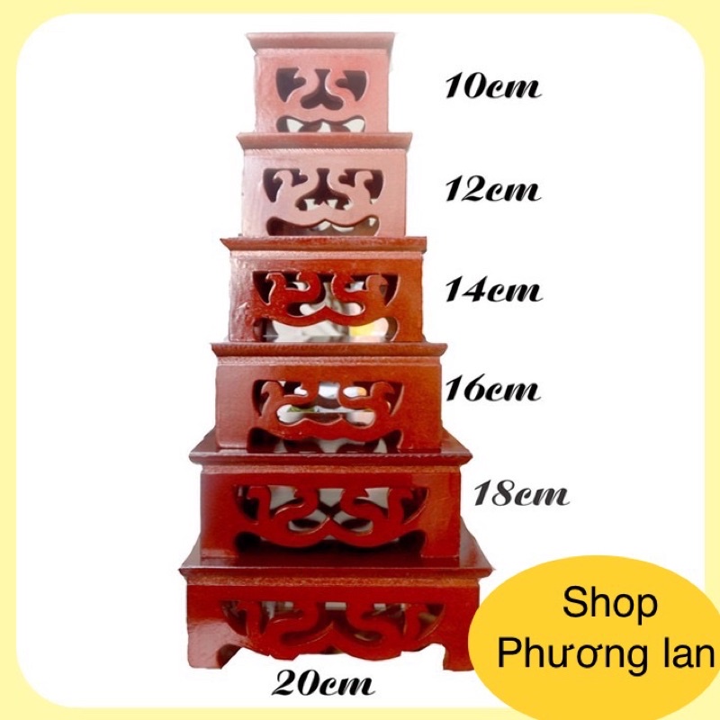 Đôn gô vuông nhiều kích cở