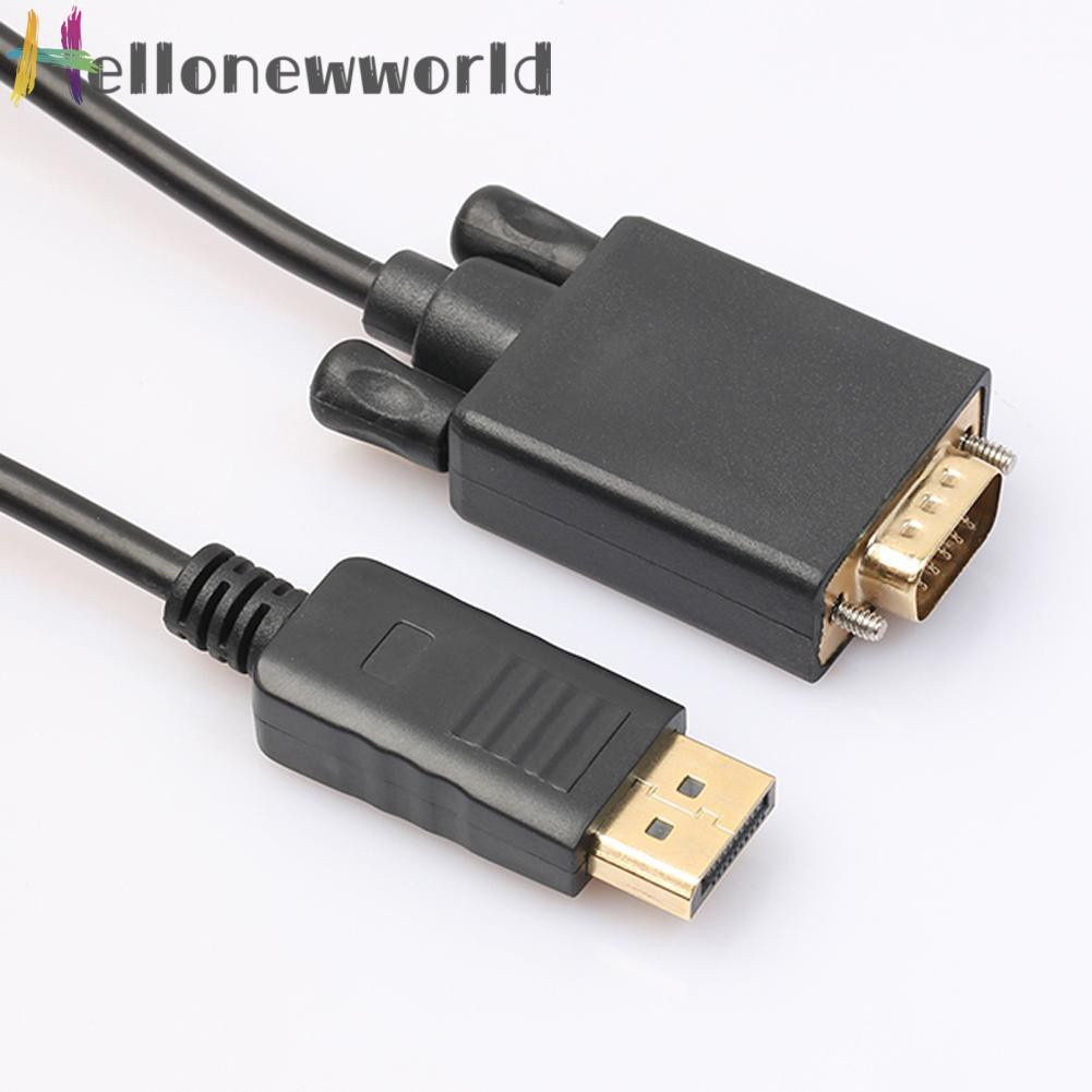 Dây Cáp Chuyển Đổi 1.8m Mạ Vàng Displayport Sang Vga