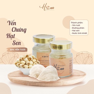 Yến chưng hạt sen hana healthy authentic tự nhiên, giúp tăng sức đề kháng, đẹp da, ngủ ngon cho mọi lứa tuổi - hũ 70ml