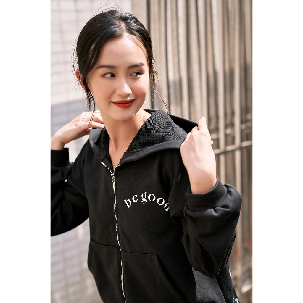 [Mã WABRWA15 giảm 15% đơn 300K] DOTTIE - Áo Khoác Thun Đen Nữ T0184 | BigBuy360 - bigbuy360.vn