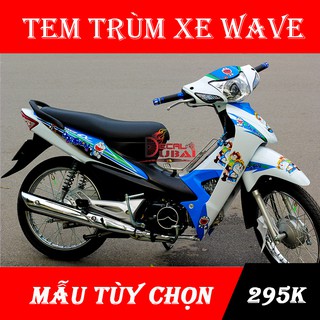 Tem Trùm Wave Doremon Trắng Xanh