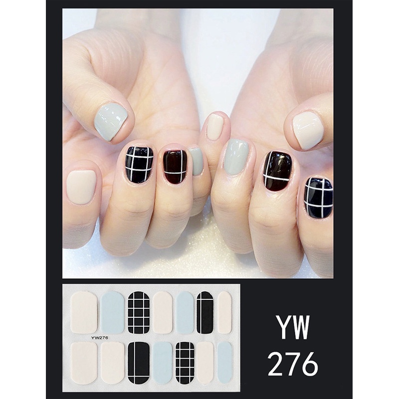 ⚜️Bộ miếng dán trang trí móng tay nghệ thuật phong cách Hàn Quốc