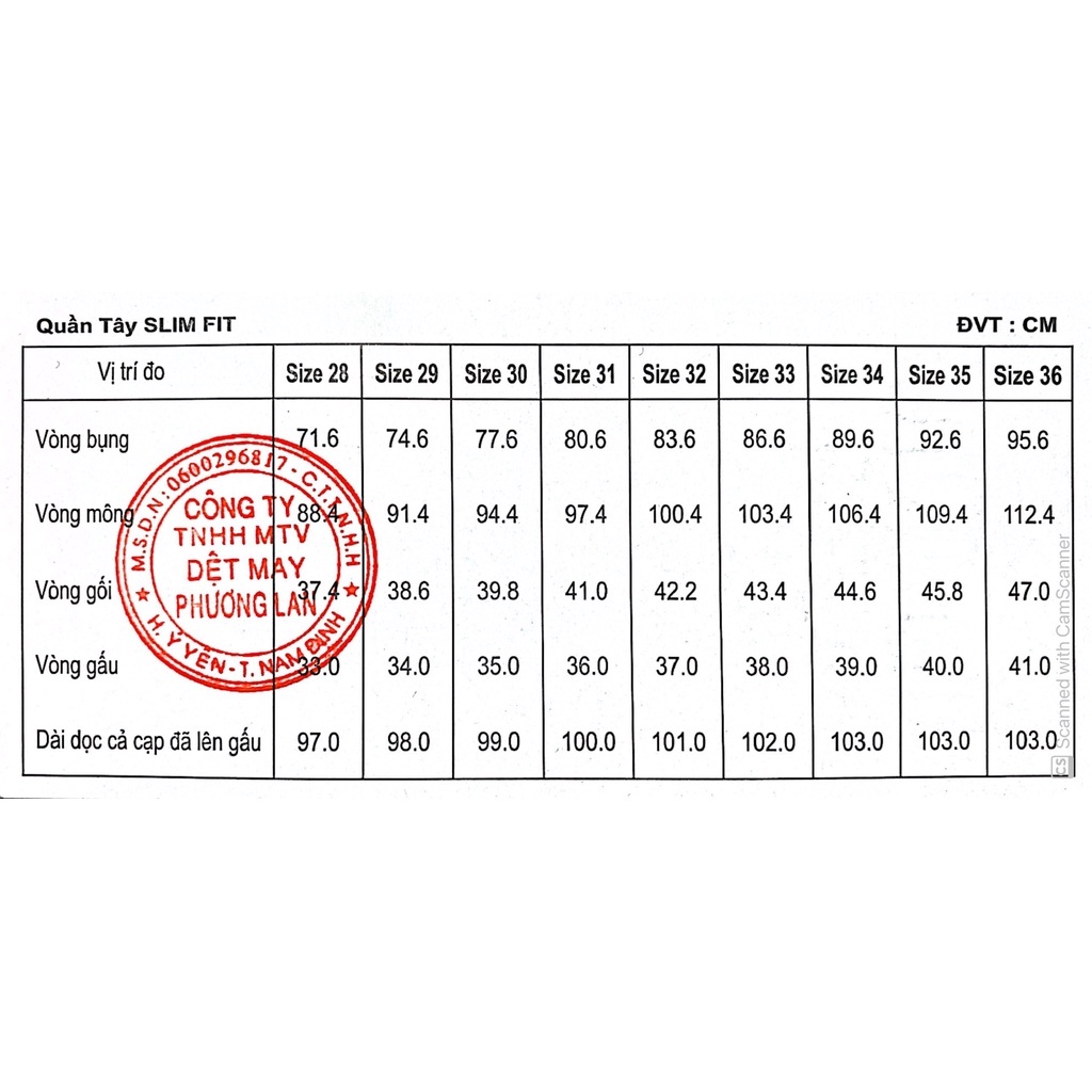 Quần Tây Nam 0 ly Slim Fit Vĩnh Tiến Vải Giãn Nhẹ 425 - Màu Trơn