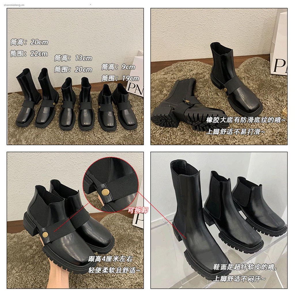 Giày Bốt Martin Cổ Thấp Đế Dày Phong Cách Anh Quốc Thời Trang Xuân Thu Mới Cho Nữ | BigBuy360 - bigbuy360.vn