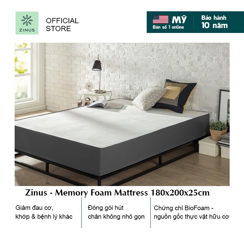 [Mã LIFEZI99 giảm 8% tối đa 50K đơn 99K] Nệm Foam Cuộn Hút Chân Không Cao Cấp Zinus