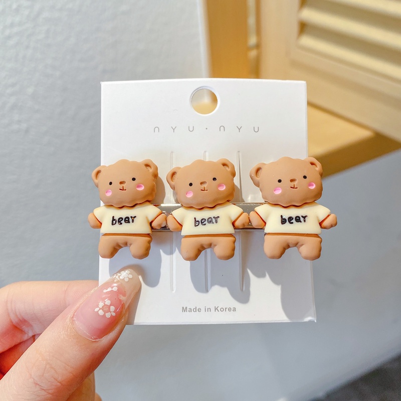 Kẹp tóc thiết kế hình chú gấu nhỏ dễ thương dành cho nữ