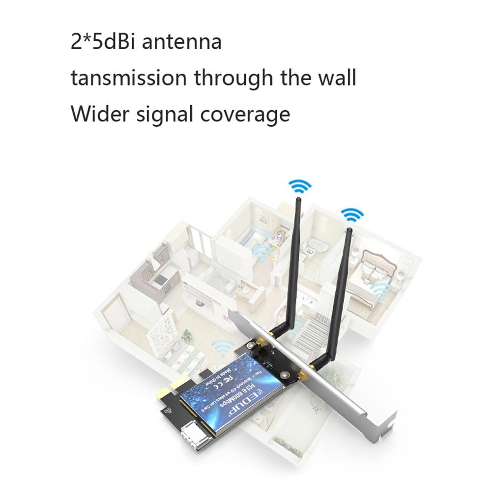 Bộ chuyển đổi Wi-Fi Bluetooth PCI Express 2.4GHz / 5.8Ghz Dual Band AC600 | BigBuy360 - bigbuy360.vn