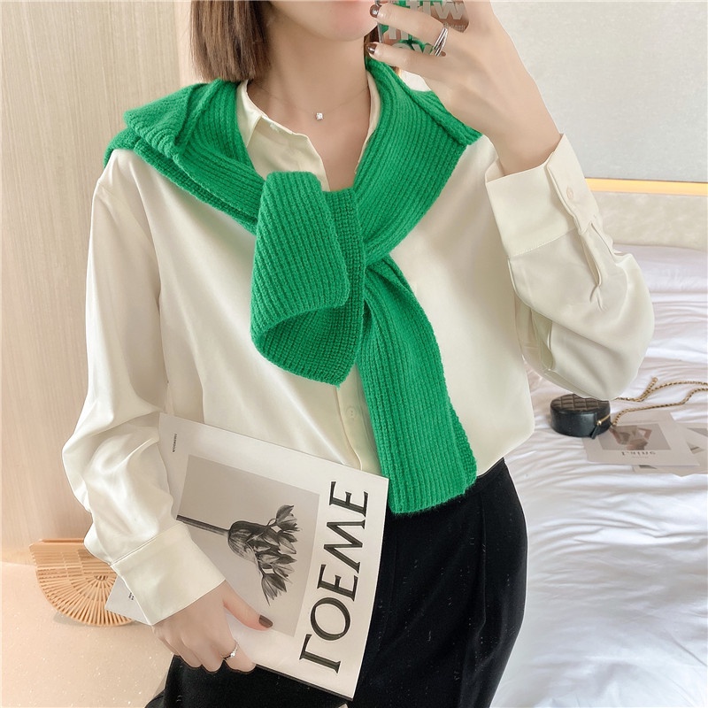 Áo choàng ZHELIHANGFEI dệt kim có mũ trùm đầu phong cách thời trang độc đáo